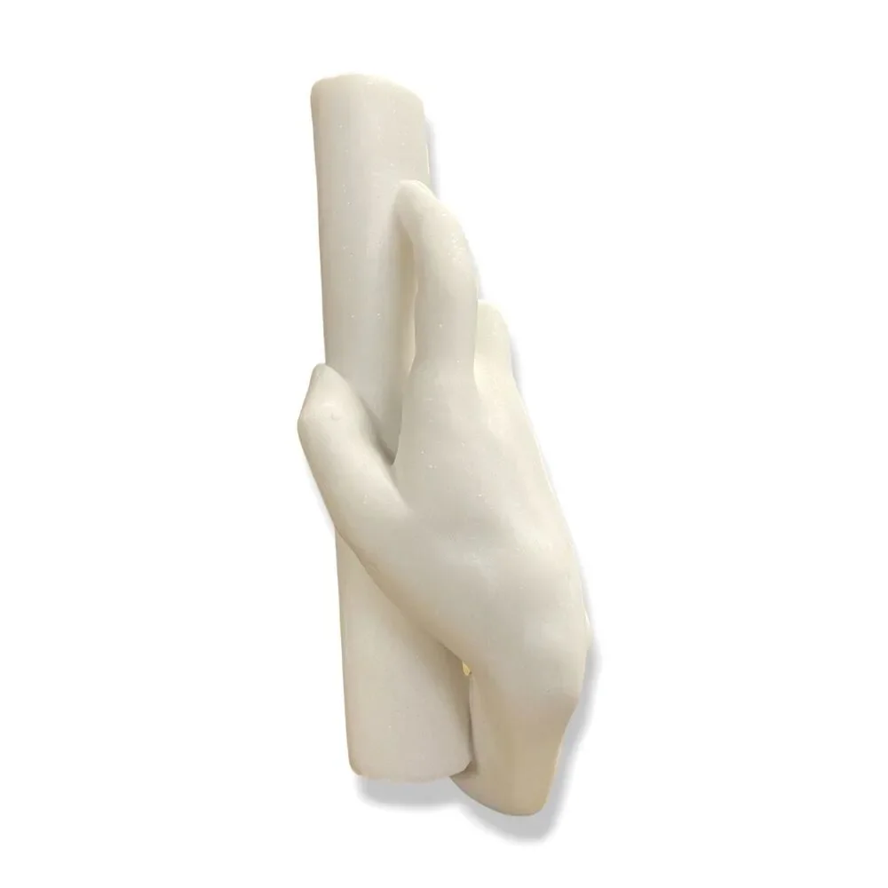 $245 John-Richard Collection White Sculpted Classic Greek Hand Sculpture